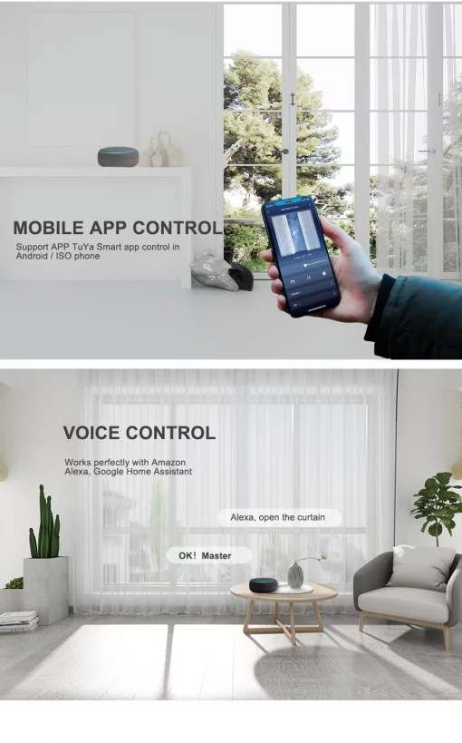 Електрокарніз з Wi-Fi мотором та пультом керування