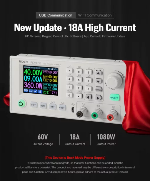 Лабораторний блок живлення RD6024 + S800 + RD-1200-68