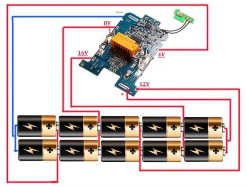 Плата акумулятора Makita BL1830В, BL1840В, BL1850В, BL1860В