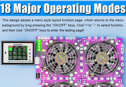 Модульне Електронне Навантаження Atorch BW600-FX-150W