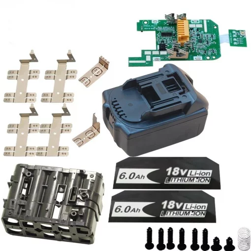 Корпус 5S 2P акумулятора Makita 18В BL1830В, BL1840В, BL1850В, BL1860В зелена плата