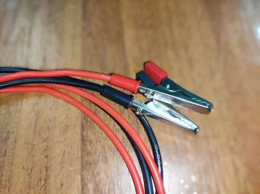 Кабель &quot;банан – крокодил&quot; для блоку живлення (14AWG, силіконовий провід)