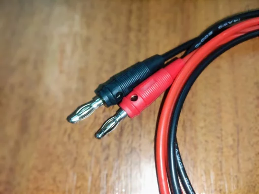 Кабель &quot;банан – крокодил&quot; для блоку живлення (14AWG, силіконовий провід)