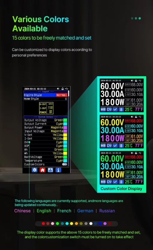 Лабораторний блок живлення RD6030 + S800 + RD-1500-68