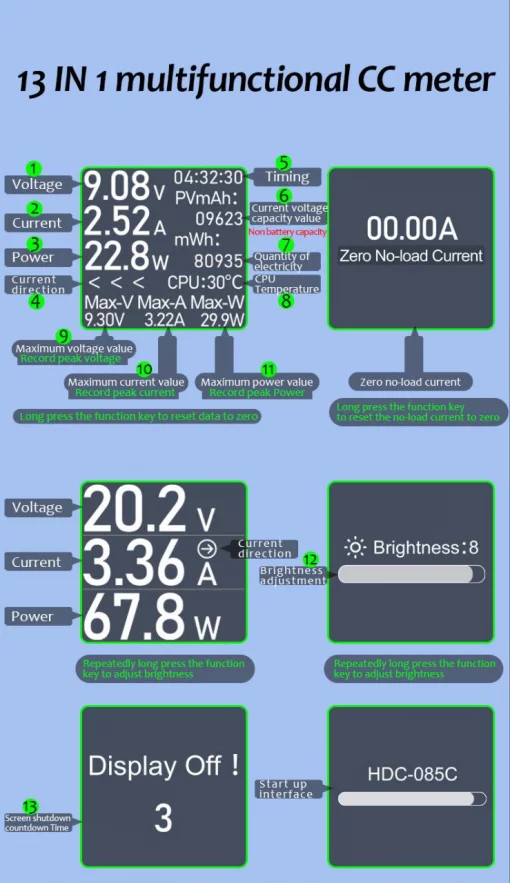 USB тестер HiDANCE HDC-085C