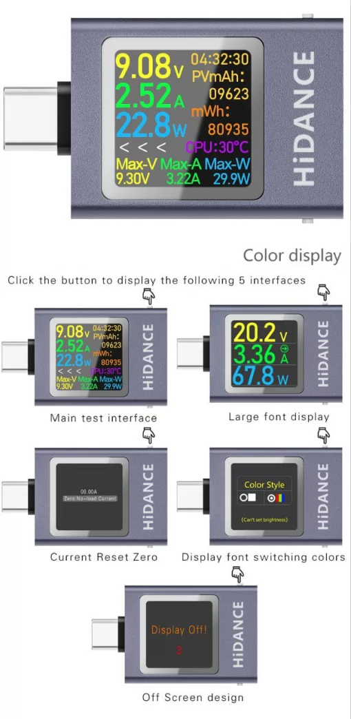 USB тестер HiDANCE HDC-085C