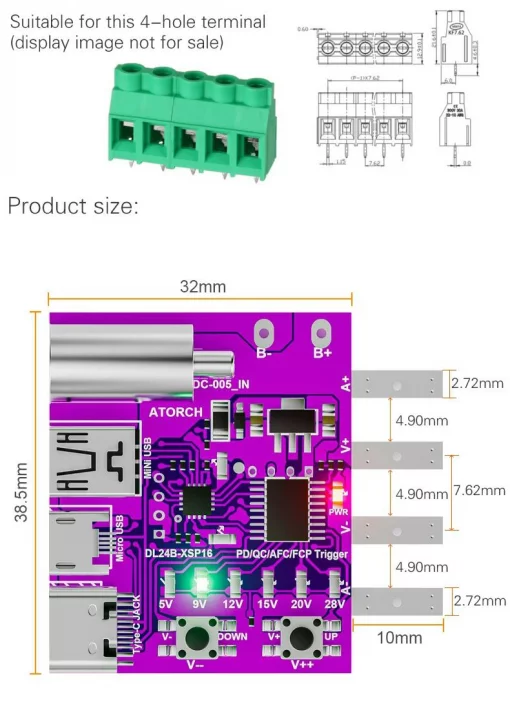 Тестова плата тригер DL24B-XSP16