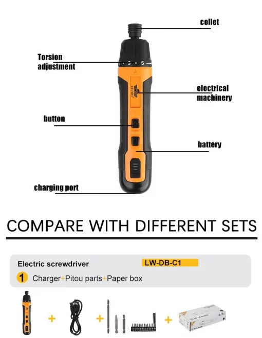 Електровикрутка LSD005 з механічним регулюванням зусилля
