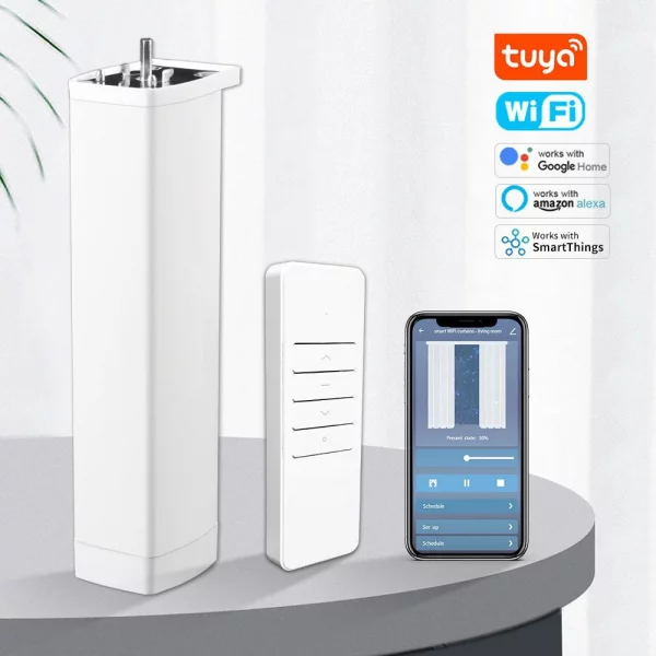 Мотор для електрокарнизу Tuya (версія Wi-fi) з пультом